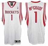 Tracy McGrady Houston Rockets #1 Authentic Adidas NBA Basketball Jersey (Home White)