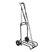 250-lb. Capacity Luggage/Dolly Cart, 12-1/4 x 13 Platform, Black/Chrome (STB390007BLK)