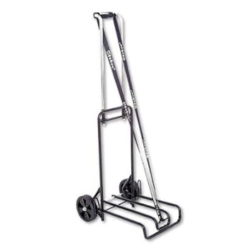 250-lb. Capacity Luggage/Dolly Cart 12-1/4 x 13 Platform Black/Chrome (STB390007BLK)