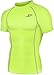 New 130 Neon Green Skin Tights Compression Base Layer Short Sleeve Mens Top