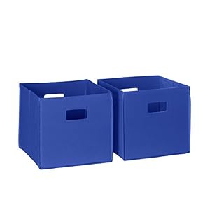 RiverRidge Kids 2pc Soft Storage Bins ? Blue
