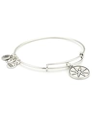 Alex and Ani Bangle Bar "Star of Venus" Russian-Silver Expandable Bracelet