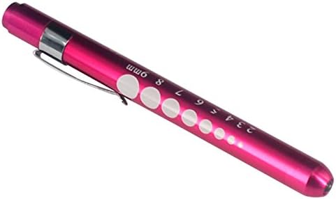 YESTARUSA® Nurses Medical Pen Torch Doctor Pupil Gauge with Case Rose Boxed