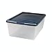 Tools & Hardware : Small Shoe Box - Clear/Navy by Iris