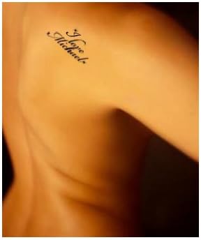 SweetTats I Love Michael Customizable Boyfriend Arm-sized Temporary Tattoo Pack - 6 Tats per Pack