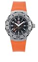 Luminox 9109 Luminox F-16 Time Date 9109 Black/Orange Dial Orange Rubber Strap Mens Watch