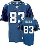 Deion Branch Jersey: Reebok Blue Replica #83 Seattle Seahawks Jersey
