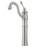 IMAGE OF Kingston Brass KB3428BL Victorian Vessel Sink Faucet, Satin Nickel