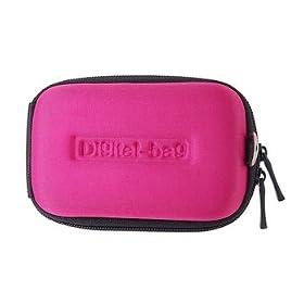 Double Zippered Camera Bag with Strap for Canon Cameras (Rose Red) + Worldwide free shiping