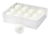 Biedermann 12 Small Ball Candles, White
