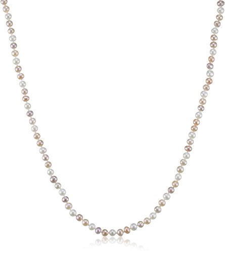 Valero Pearls Valero Classics Damen-Halskette S&uuml;&szlig;wasser-Zuchtperlen wei&szlig; / apricot / flied Preisvergleich