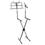 Pyle-Pro PKS30 Universal Keyboard Stand with Music Holder and Microphone Boom (Double Braced)