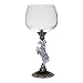 Hand-Painted and Jeweled Zebra Wine Glass