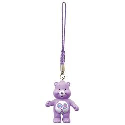 Official Runa Care Bears Mascot Mini Figure with Loop - 1.5" Purple (Japanese Import)