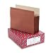 Smead Pocket, Letter, Straight, 7-Inch Expansion, Redrope 5 per Box (73395)