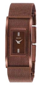DKNY Bronze Mesh Stainless Steel Bracelet Brown Dial Women's Watch #NY4730