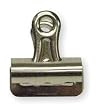 Industrial Grade 2WFV8 Bulldog Clip, 2 5/8 In, Silver, PK12
