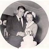 Nancy and Ronald Reagan Wedding Day Keychain