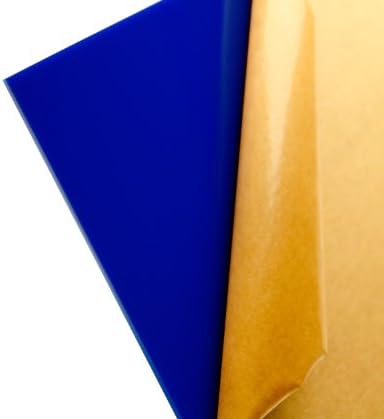 Cast Acrylic Sheet - .236" Thick, TL Dark Blue, 12" x 24" Nominal