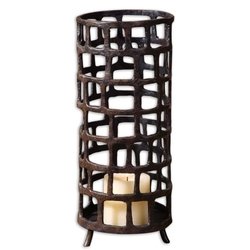 Arig Hand Forged Metal Candle Holder