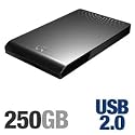 Seagate FreeAgent Go 250 GB USB 2.0 Portable External Hard Drive-Black ST902503FAA2E1-RK