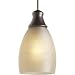 Progress Lighting P6177-174T 12 Volt Low Voltage Mini-Pendant with Ridged Topaz Glass, Urban Bronze