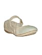 MIU MIU Canvas Tie Dyed Flat Mary Jane Shoe in Gesso + Acqua
