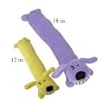 Loofa Dog 18" plush Dog Toy, Colors May Vary