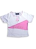 Miss Jeans - Girls Short Sleeved Tee, White, Pink