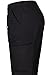 MedPro Women's Medical Scrub Set with Printed Wrap Top and Cargo Pants Black Pink M