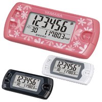 ダイエット 万歩計 [歩数計] ポケット万歩 EX-500 山佐[ヤマサ] ３方向加速度センサー採用 ダイエットサポート◆フローラルピンク
