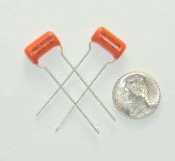 2x (Pair) SBE .033uf/200v Orange Drop 715P Film Capacitors