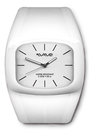 Wave Gear Unisex-Armbanduhr Analog Silikon wei&szlig; Dr1001dw
