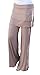 Circle Bird Yoga Dance Palazzo Wide Leg Flowy Pants with Skirt/Foldover Waist Women's