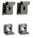 CRL Plastic Lined Mirror Mounting Clips for 1/4