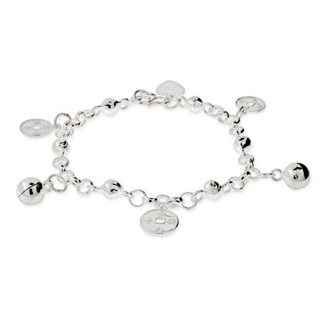 Eve's Addiction Kids Sterling Silver Chinese Fortune Bracelet