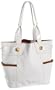 B. MAKOWSKY Lites Burbank E/W Tote,White / Nutmeg,one size