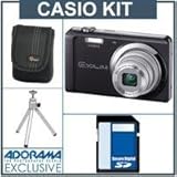 Casio Exilim Zoom EX-ZS5BK Digital Camera Kit - Black - with 4GB SD Memory  ....