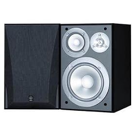 Yamaha NS-6490 3-Way Bookshelf Speakers, Black Finish ( Pair )