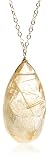 14k Yellow Gold Faceted Rutilated Quartz Necklace, 16