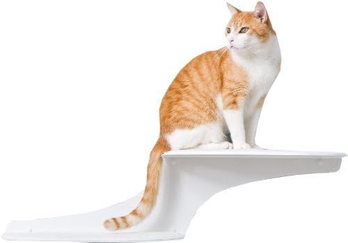 The Refined Feline Cat Cloud Cat Shelves in White, Right Facing by RefinedKind Pet Products