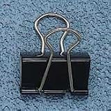 Universal Binder Clips, Plastic, Steel Wire, 1 Capacity, 2W, Black/Silver, Dz