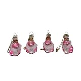 Produkt-Bild: Christbaumschmuck FROSCHK&Ouml;NIG pink - 4er Set