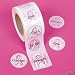 Roll of 500 PINK RIBBON Breast CANCER Stickers/FAITH/Hope/STRENGTH/COURAGE
