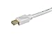 Monoprice 109475 10-Feet 32AWG Mini Display-Port HDMI with Audio Cable, White