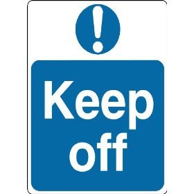 Amazon.com - L1477 LARGE KEEP OFF WARNING SAFETY METAL WALL SIGN