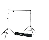 Manfrotto - 1314B - Kit de dérouleur de fond noir - Bras téléscopique 3 sections - 2 supports - 2 pinces - Sac de transport. Image du produit