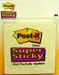 3M Post-it Pads Super Sticky Yellow 3 X 3 (6-Pack)