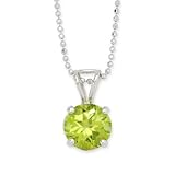 2.00 ct. t.w. Peridot Necklace In 14kt White Gold. 16