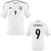 DFB Sch�rrle Trikot Home 2012, offizielles adidas Lizenzprodukt, 100% Polyester, adidas CLIMACOOL. 
Nation: Deutschland Hersteller: adidas Spieler: Andr� Sch�rrle Nr. 9 Material: CLIMACOOL, 100% 
Polyester Das Heimtrikot der deutschen Nationalmannschaft zur Europameisterschaft in Polen und 
Ukraine. - CLIMACOOL�: Sorgt f�r W�rme- und Feuchtigkeitsmanagement durch Ventilationszonen. 100% 
Polyester X11598: power red/white Liefebar ab den 11. November 2011!